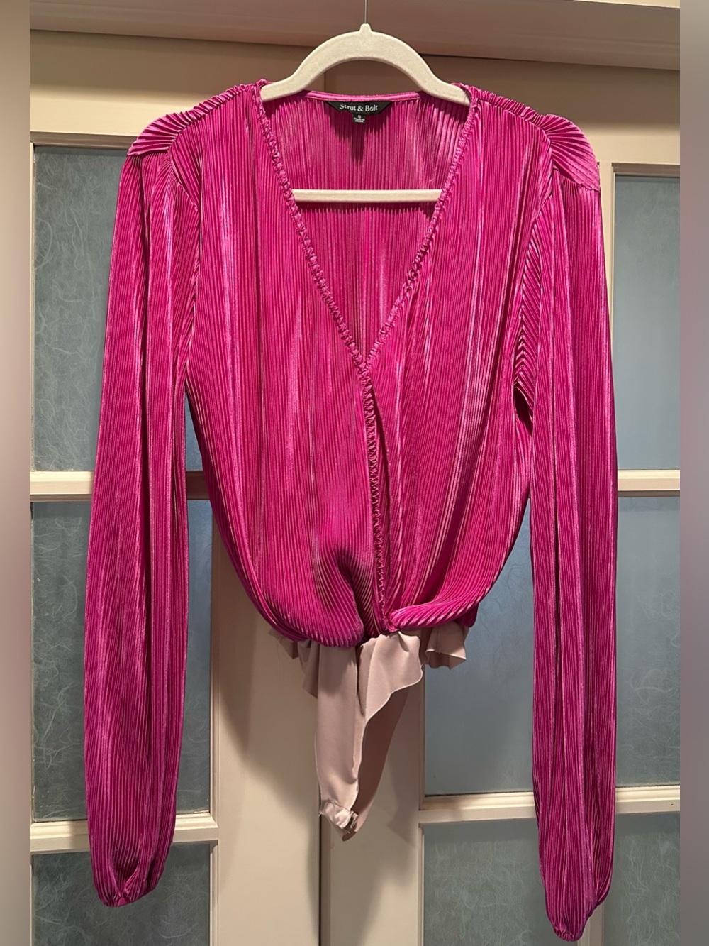Strut & Bolt pleated bodysuit.  Size Small excellent condition